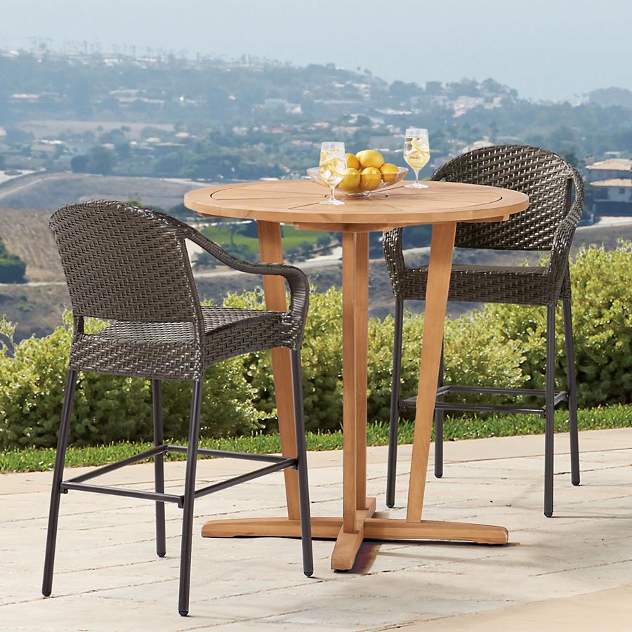 cafe bar stools and table