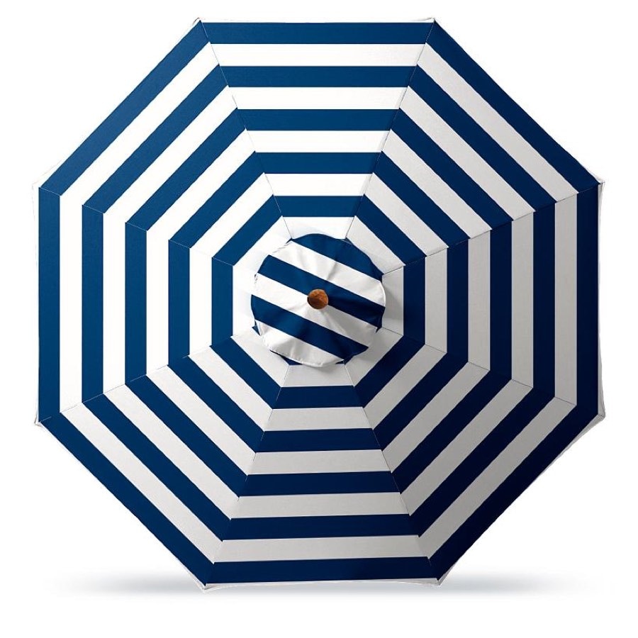 striped market umbrella