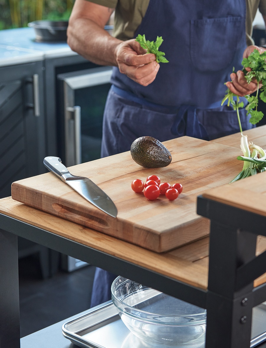 chef preparing ingredients